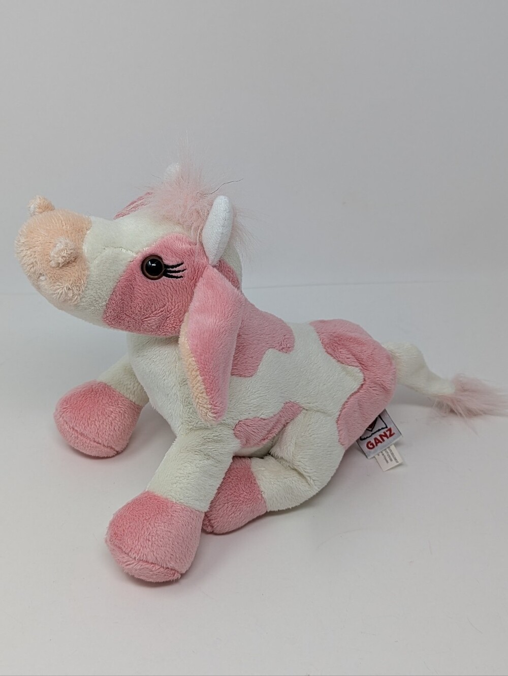 Webkinz Strawberry Cow Plush Pink